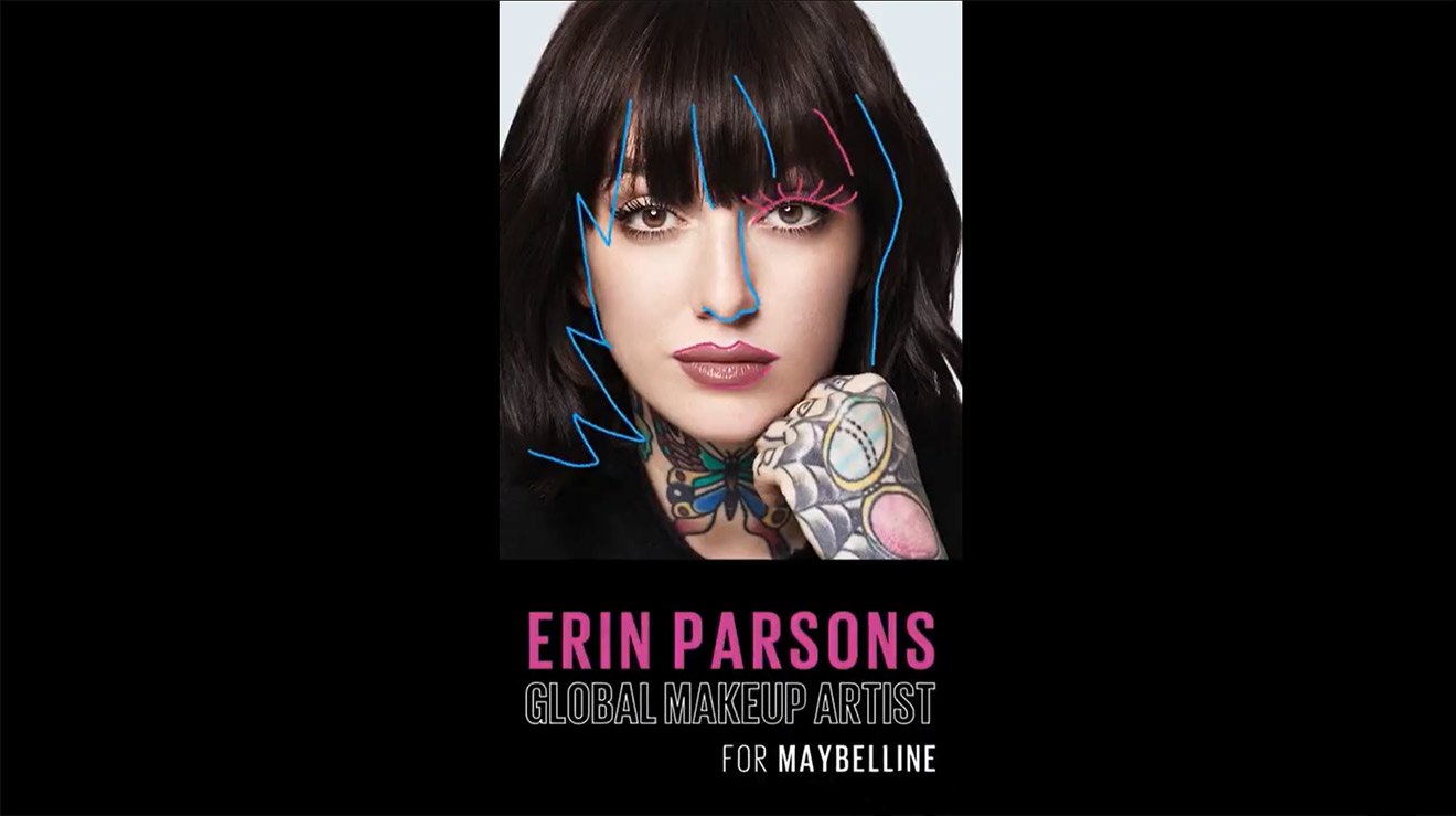 Erin Parsons Global makeup artist for Maybelline