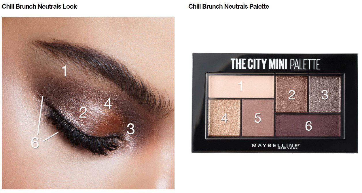 Maybelline Paleta de sombras de ojos City Mini Palettes Voting Eye Macro Chill Brunch Neutrals